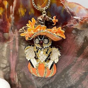 Kirks Folly Kitchy Witchy Owl Collectible Necklace